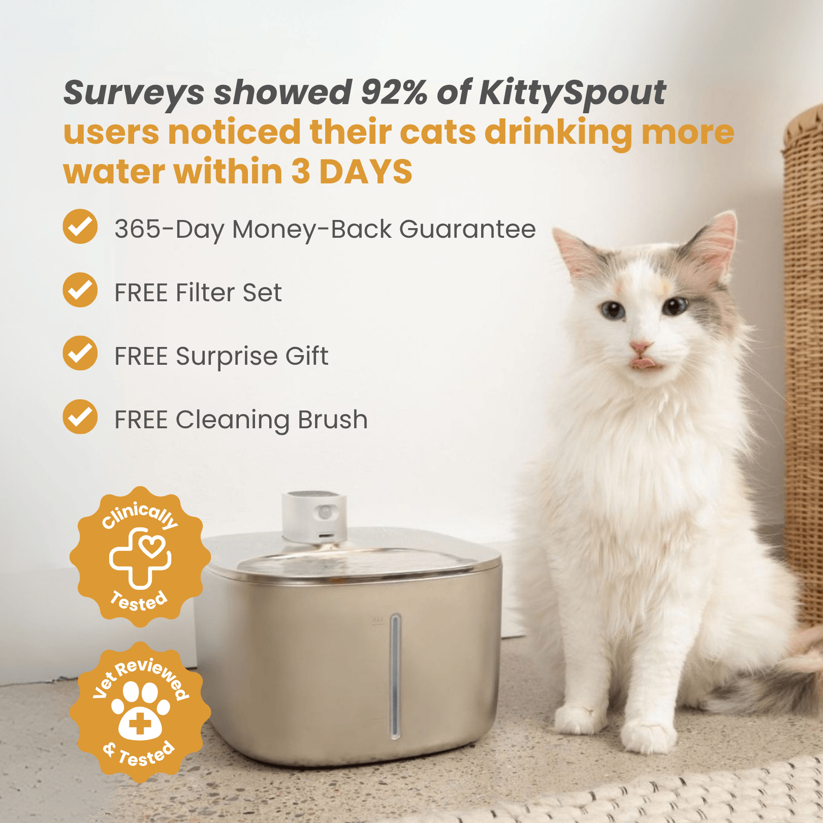 The KittySpout™ - Wireless Fountain